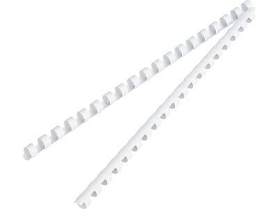 Alt View 3. Fellowes - 3/8" Plastic Binding Spine Comb, 55 Sheet Capacity, 100/Pack - White.