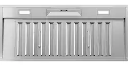 Zephyr - 34 inches - Externally Vented - Range Hood Insert - Stainless Steel - Front_Zoom