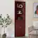 Front. Kings Brand Furniture - Kings Brand Furniture Tall Wooden Corner Cabinet - Red.