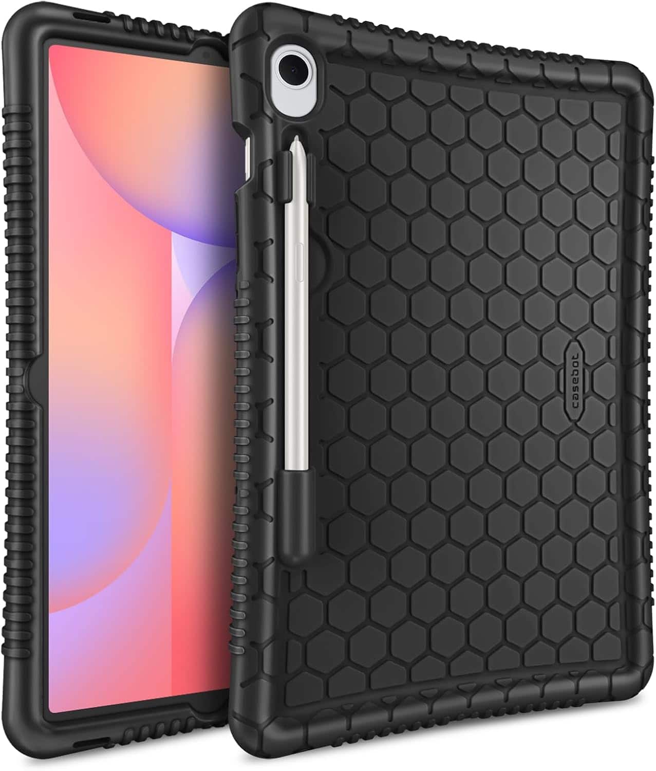 Fintie - Silicone Case for Samsung Galaxy Tab S10 Lite/S10 FE/S9 FE/S9, Honey Comb Series All-Round Protection Back Cover - Black price history on PriceWatchPro
