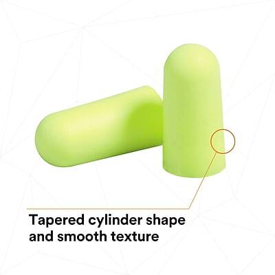 Tapered cylinder shape and smooth texture