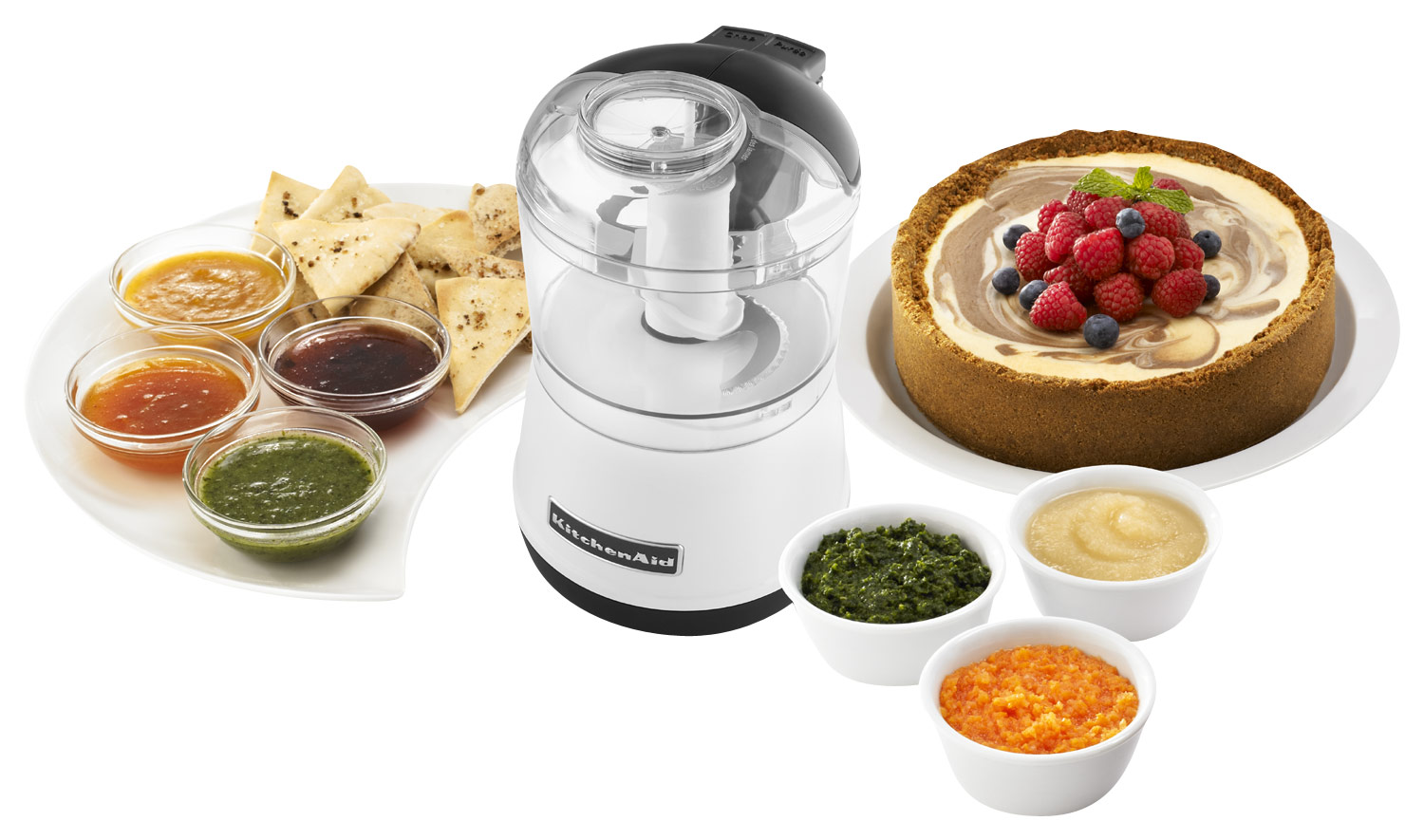 Best Buy: KitchenAid Chef's Chopper 3-Cup Food Processor White KFC3100WH