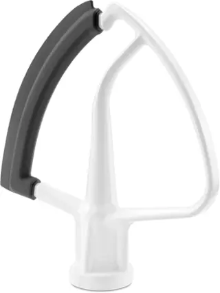 Front. KitchenAid - KFE5T Flex-Edge Beater - White.