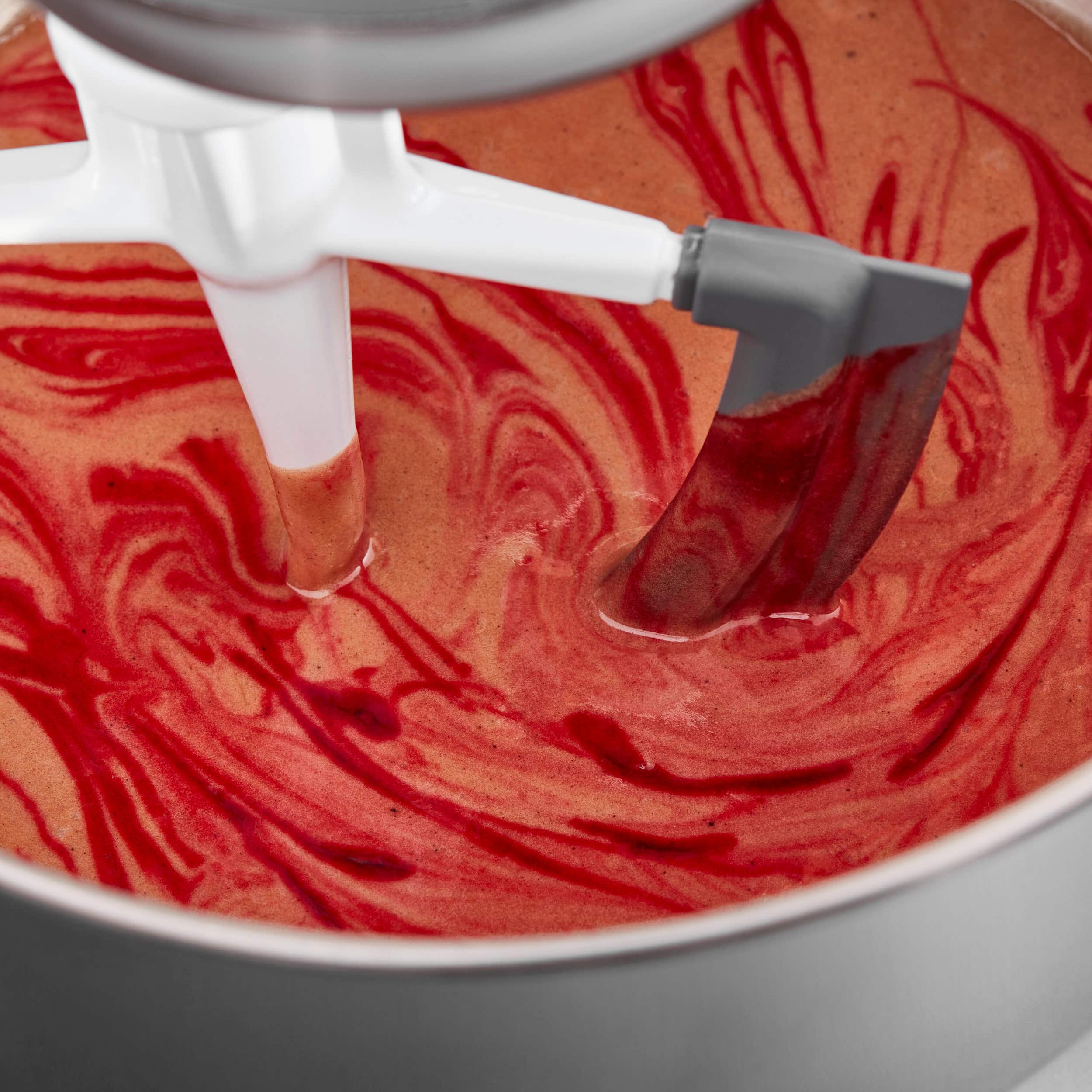 Left. KitchenAid - Flex Edge Beater for 4.5 and 5 Qt. Tilt-Head Stand Mixers - White.