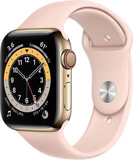Refurbished Excellent - Apple Watch Series 6 Stainless Steel 40mm A2293 (GPS Only, No Cellular) - Gold - (2020)