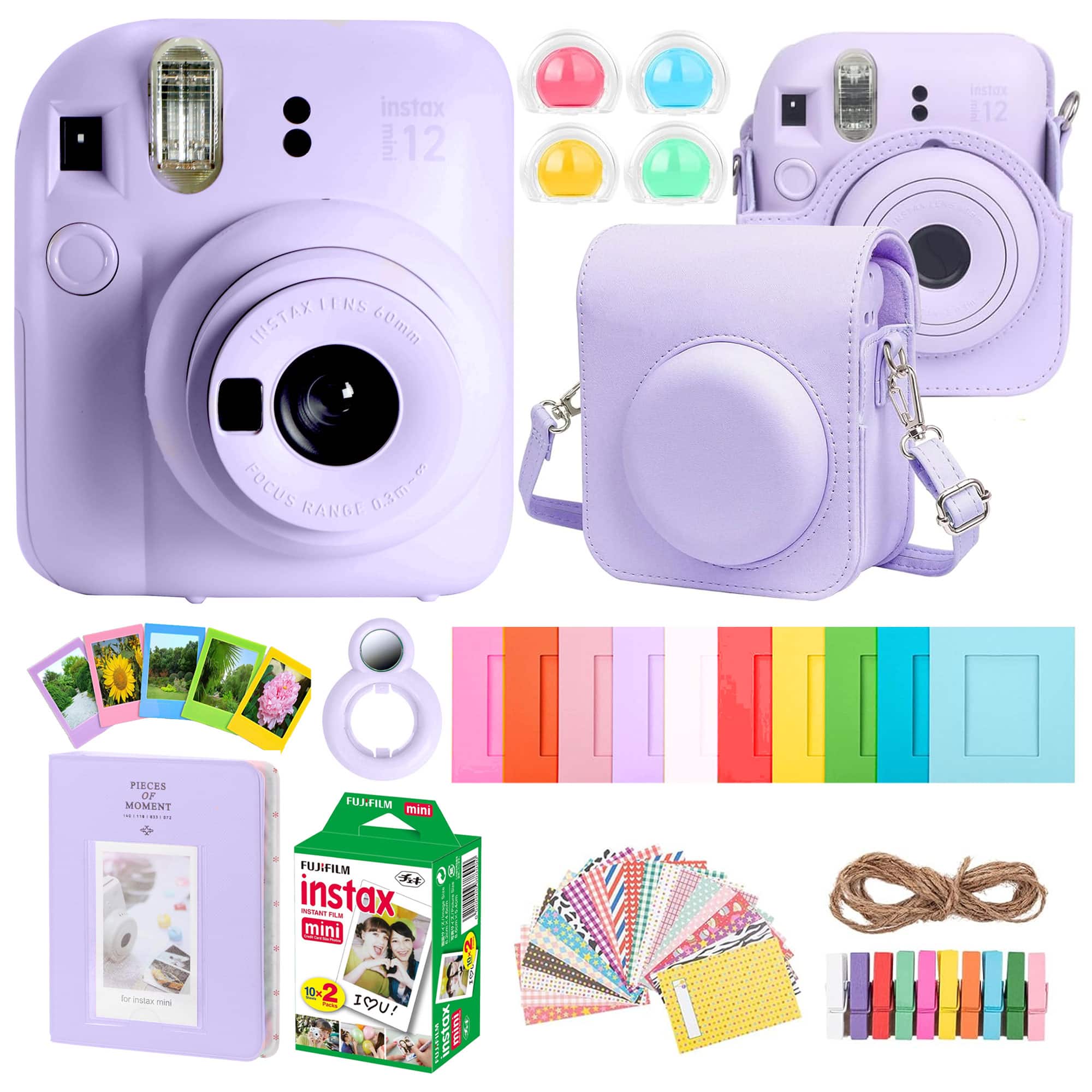 Fujifilm - Instax Mini 12 All-In-1 Camera Bundle Gift Set - Lilac Purple price history on PriceWatchPro