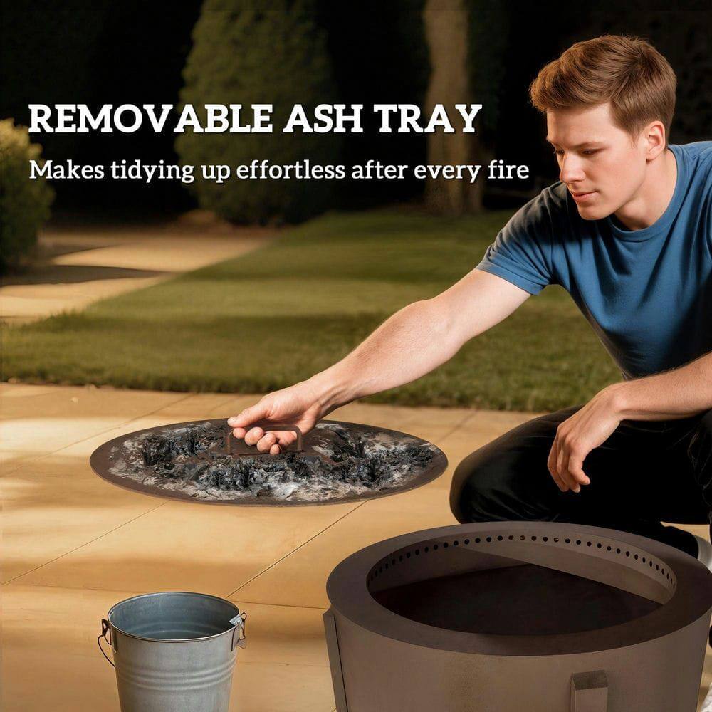 REMOVABLE ASH TRAY  
Makes tidying up effortless after every fire