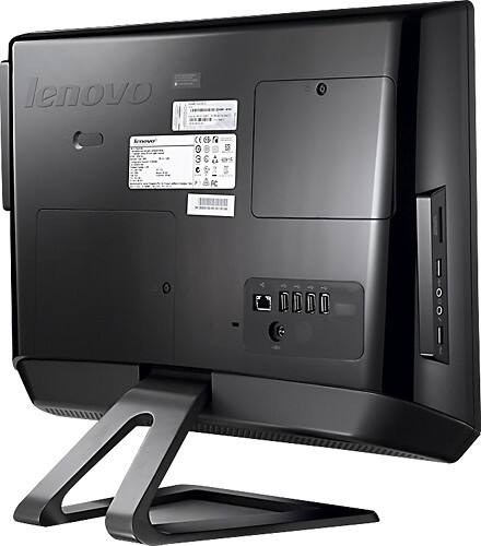 Back Standard. Lenovo - 20" All-In-One Computer - 4GB Memory - 500GB Hard Drive.