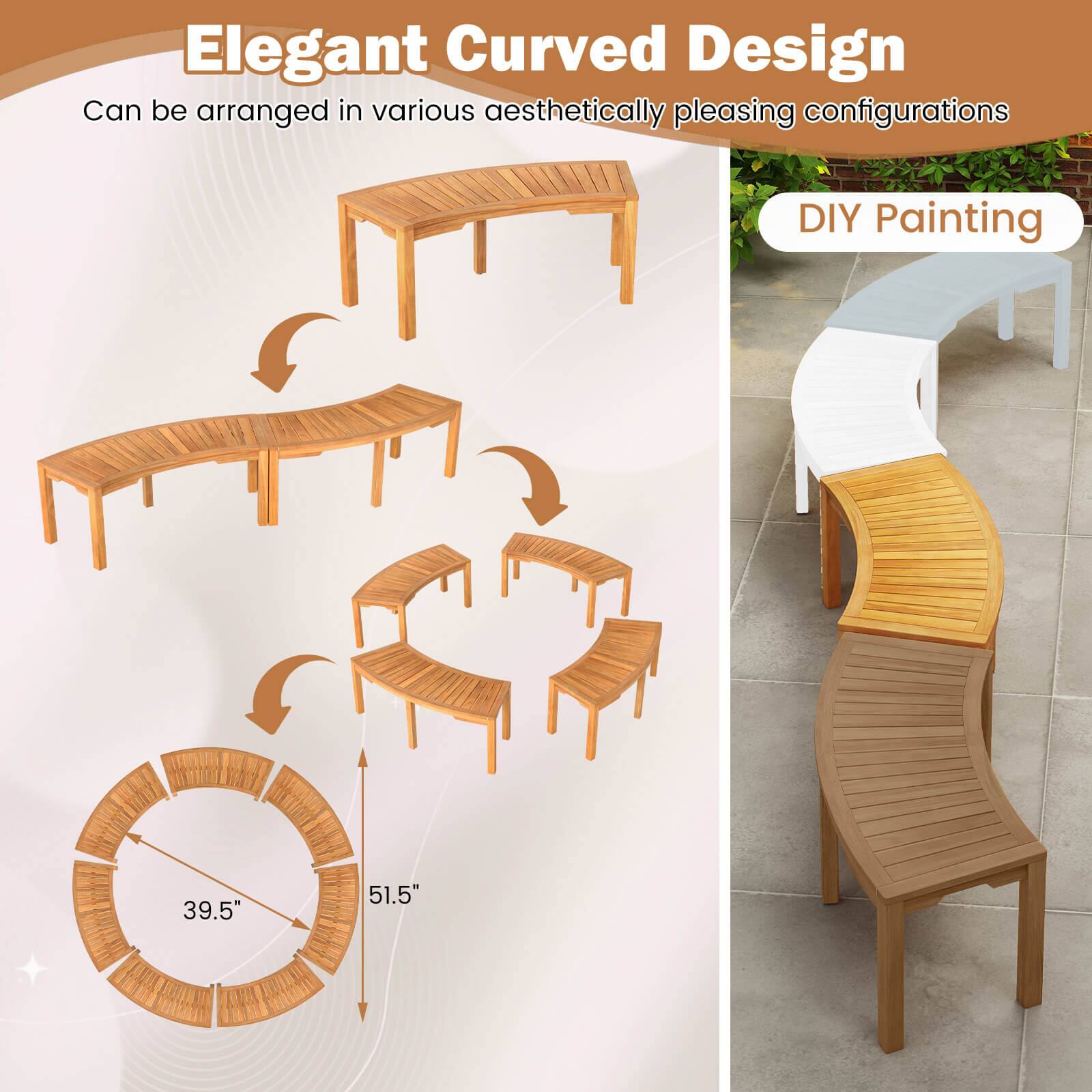 Elegant Curved Design
Can be arranged in various aesthetically pleasing configurations
DIY Painting
39.5"
51.5"