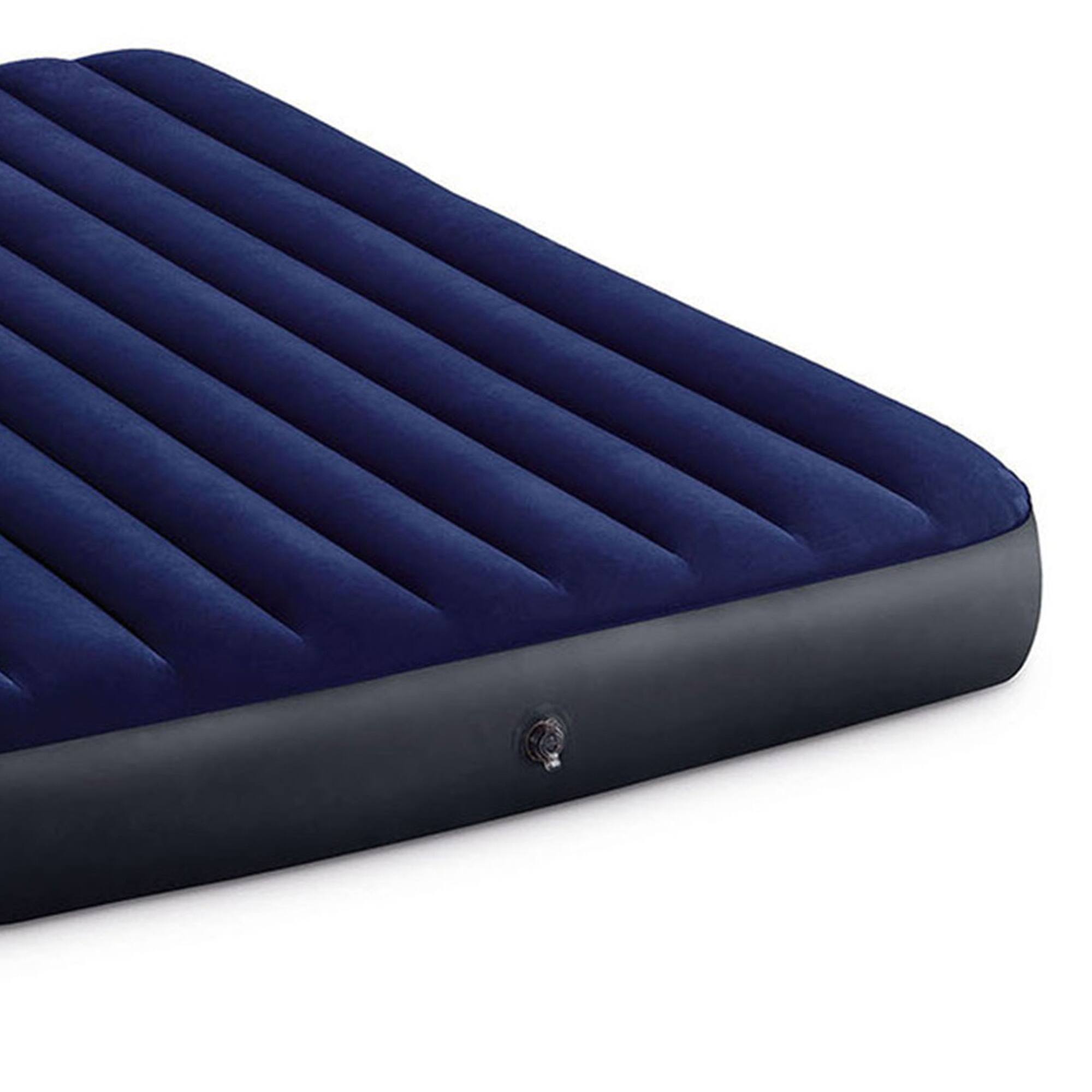 Alt View 8. Intex - Intex 10 Inch Dura-Beam Standard Downy Air Mattress, Queen (Pump Not Included) - Blue.