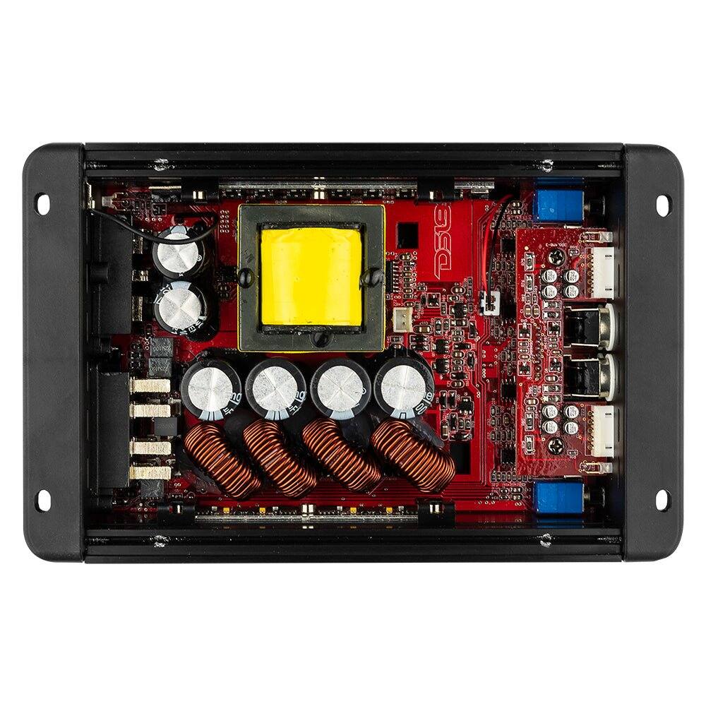 Alt View 1. DS18 Audio - ION 4-Channel Class D Car Amplifier, 4 x 240W RMS at 4 Ohm - Black/Silver.