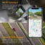 The text on the image is grouped and corrected as follows:

1. Wi-Fi Connect: Transfer your dash cam recordings to your smartphone over Wi-Fi via Rexing Connect App.
2. Internal GPS Logger: Playback your video via your smartphone or GPS Logger software to see real-time information about your speed, location, and more.