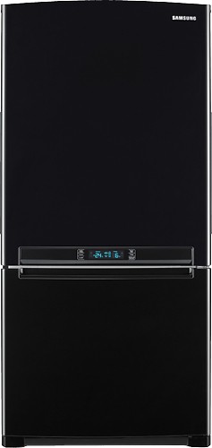  Samsung - 19.7 Cu. Ft. Bottom-Freezer Refrigerator - Black