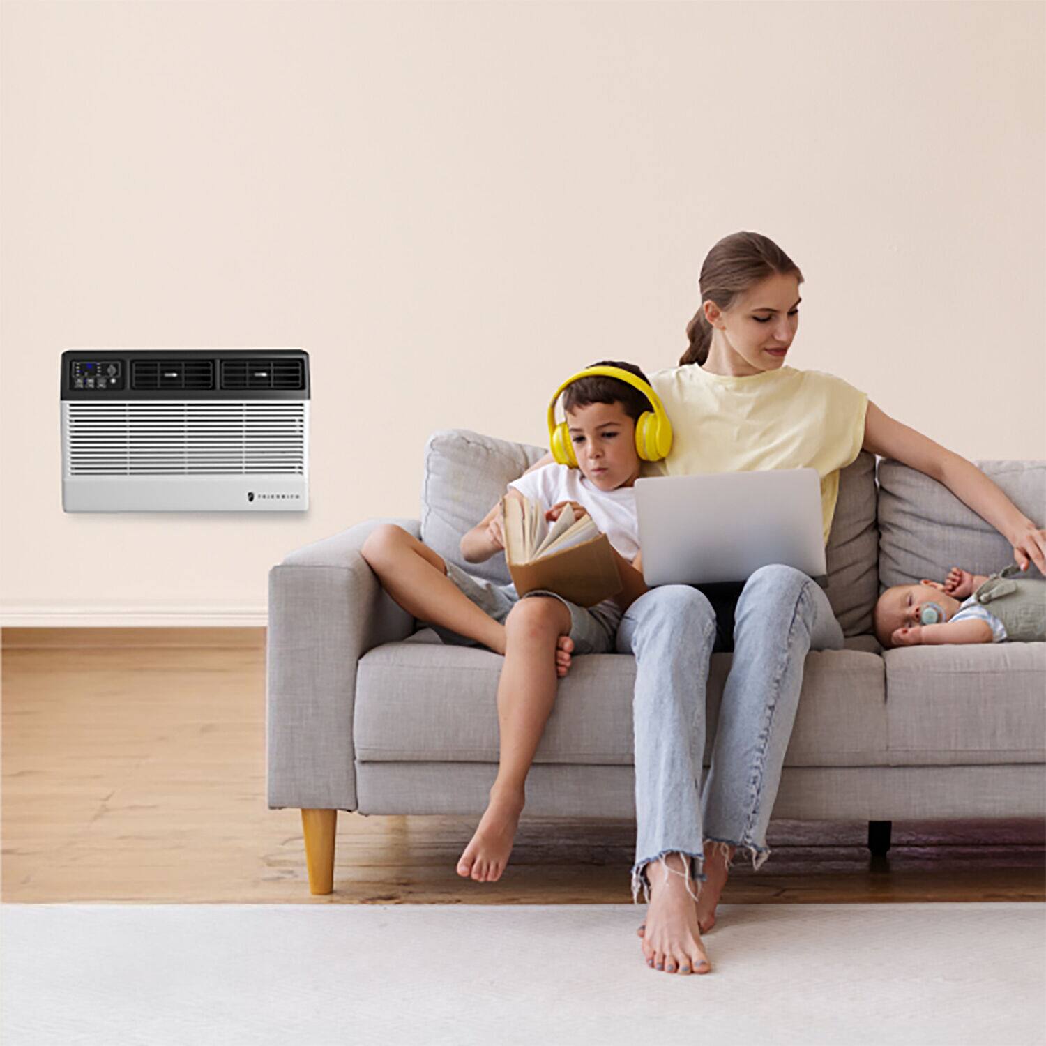 Alt View 11. Friedrich - Chill Premier 8,000 BTU Window & Wall Air Conditioner with Remote Control Wi-Fi Enabled 350 Sq.Ft - White.