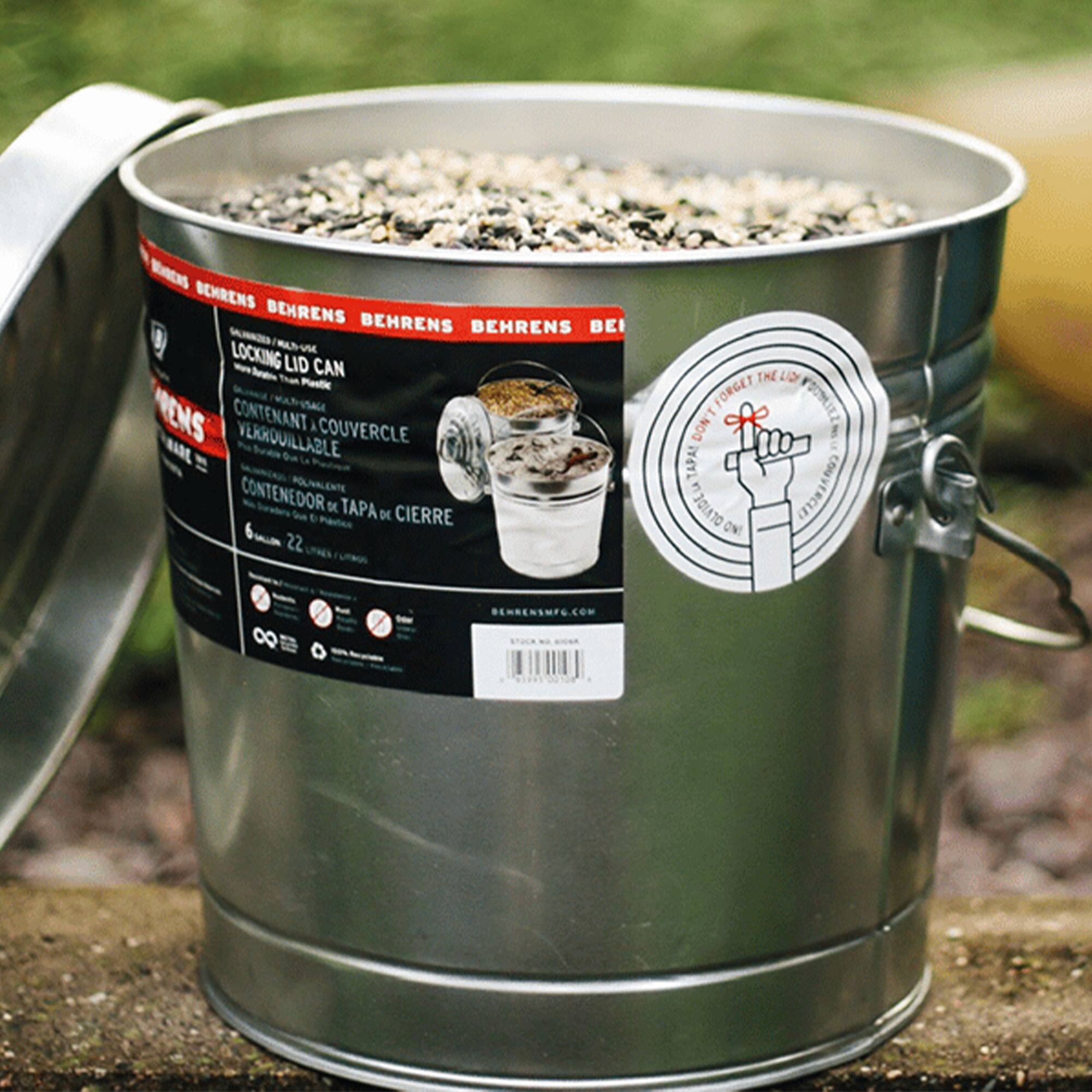 BEHRENS BEHRENS BEHRENS BEHRENS BEHRENS

LOCKING LID CAN

CONTENANT À COUVERCLE VERROUILLABLE
VERKRUWILLIGBAAR
CONTENEDOR DE APA DE CIERRE

6 GAL 22 L

FORGET THE LID FORGET THE LOST FOOD

BEHRENS.COM

BEHRENS.COM