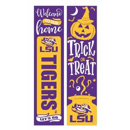 Evergreen Enterprises - LSU Tigers 47" Double Sided Halloween Leaner Fan Sign - Multicolor