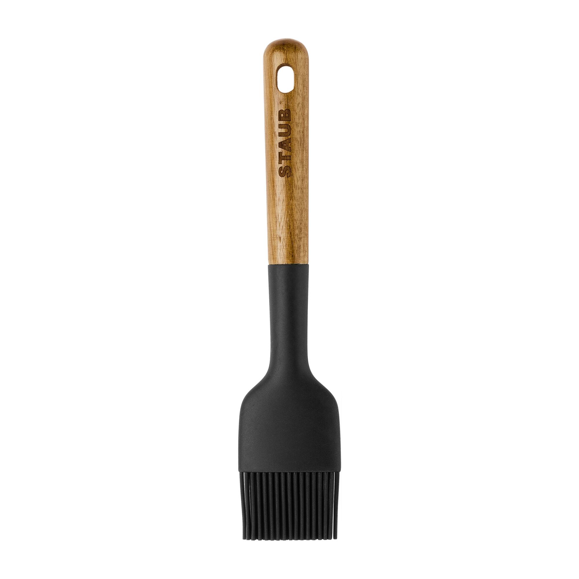Alt View 3. Staub - Staub Silicone with Wood Handle Cooking Utensil, Pastry Brush - Matte Black.