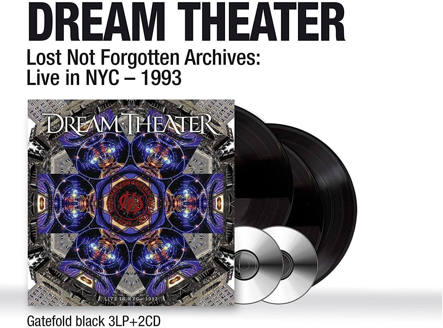 DREAM THEATER  
Lost Not Forgotten Archives: Live in NYC – 1993  

Gatefold black 3LP+2CD