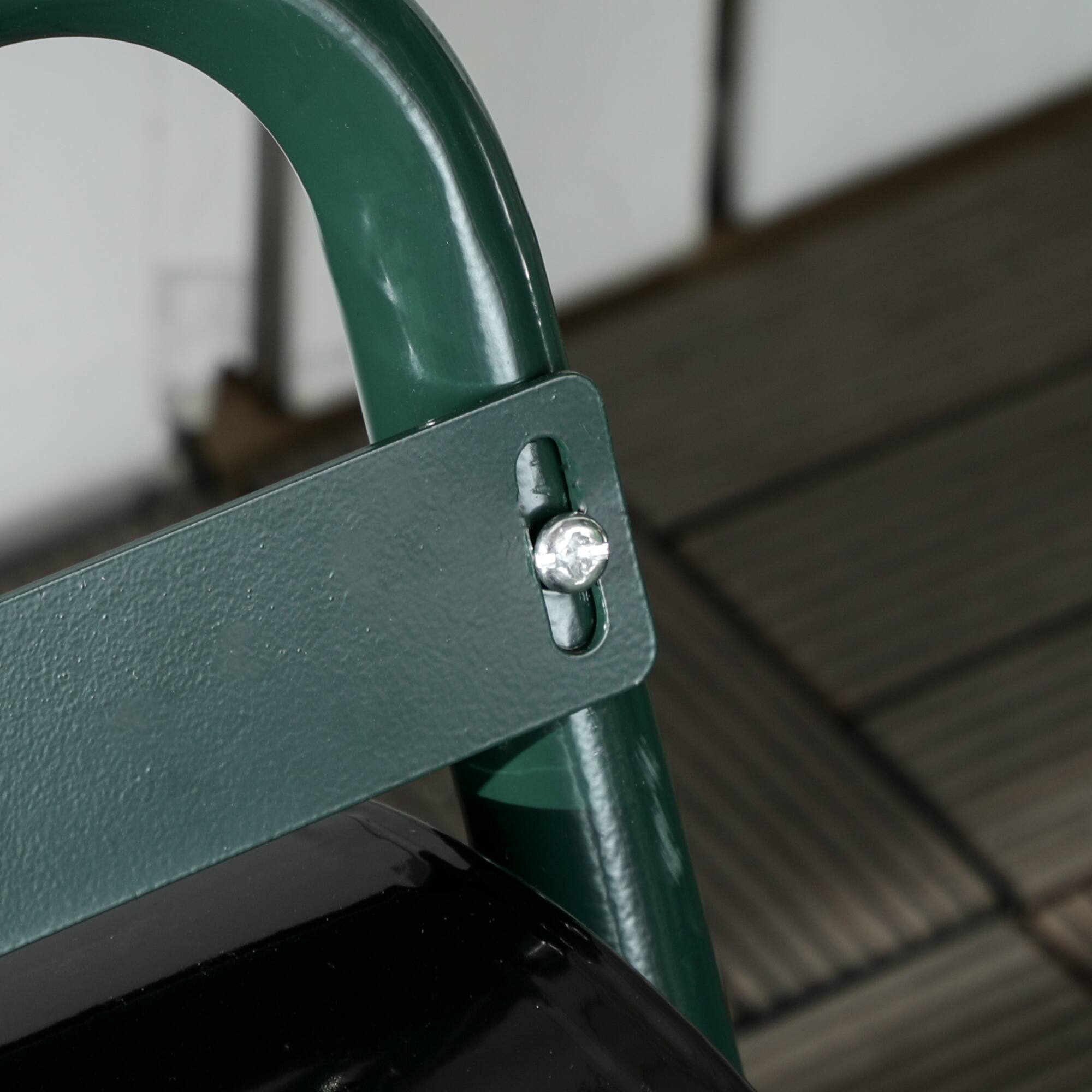 Alt View 8. Outsunny - 20-Inch Push/Tow Behind Lawn Roller Filled with 10 Gal Water or Sand, Yard Roller for Flattening Sod in the Garden - Dark Green.