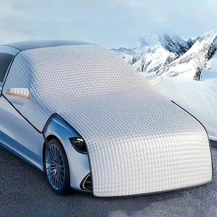 Front. Acteck - Heavy-Duty Winter Windshield Cover, 91"x98" Universal Fit for Car, SUV, Truck | Waterproof Ice & Snow Protector - Silver.