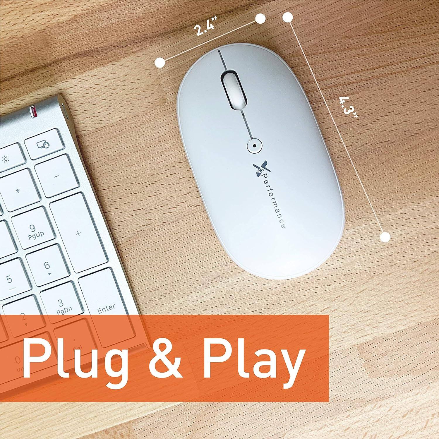 2.4" x 4.3"  
Performance  
Plug & Play