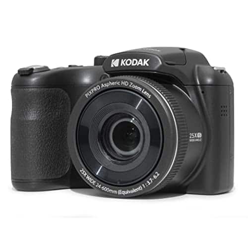 Kodak - PIXPRO AZ255-BK 16MP Digital Camera 25X Optical Zoom 24mm Wide Angle Lens Optical Image Stabilization 1080P Full H - Black