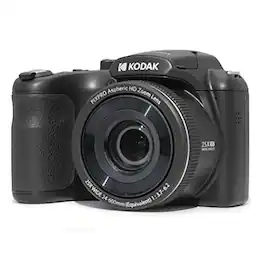 Kodak - PIXPRO AZ255-BK 16MP Digital Camera 25X Optical Zoom 24mm Wide Angle Lens Optical Image Stabilization 1080P Full H - Black