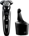 Alt View Zoom 11. Philips Norelco - 9300 Clean & Charge Wet/Dry Electric Shaver - Black/Silver.