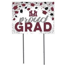 Jardine - Montana Grizzlies 18'' x 24'' Grad Yard Sign - White