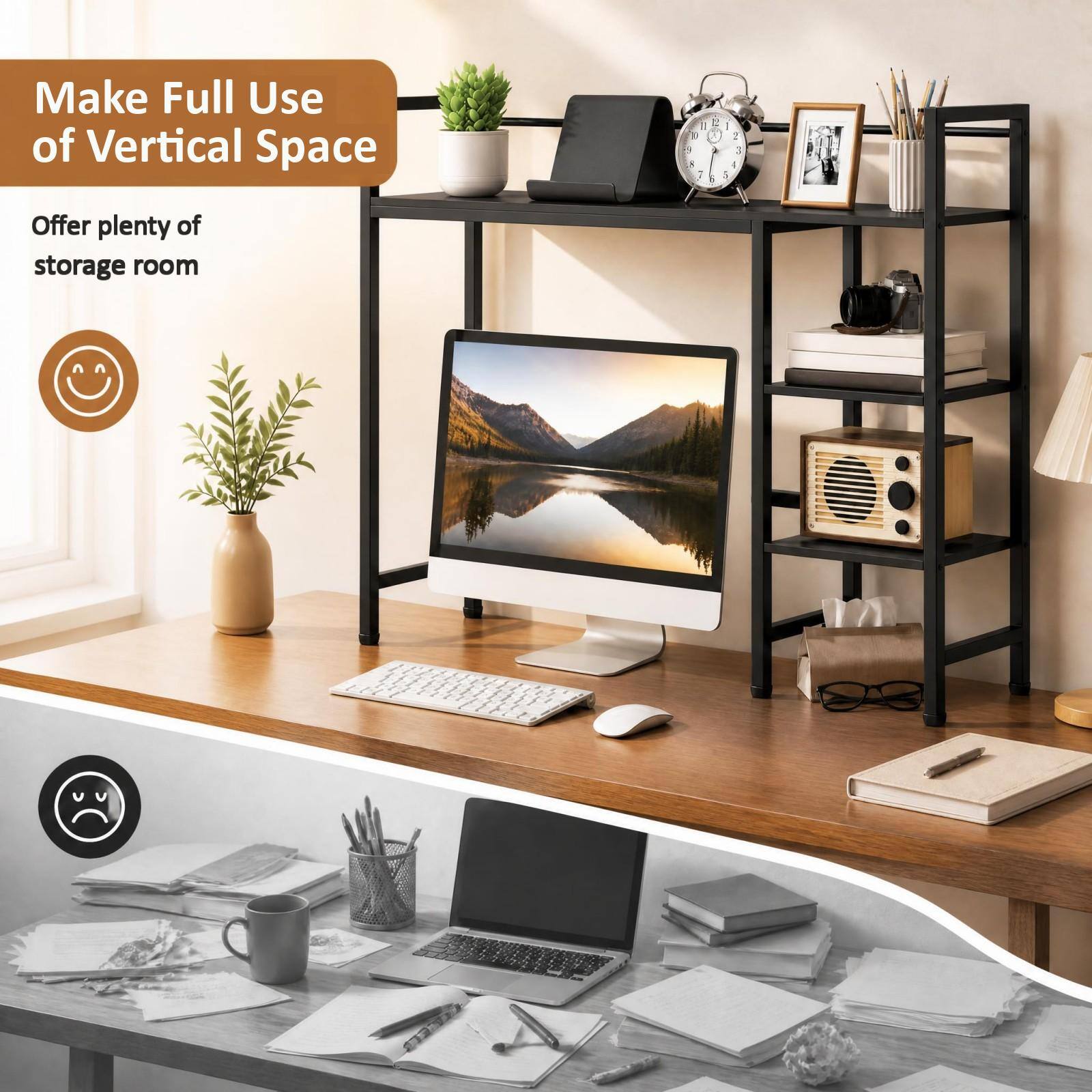 Make Full Use of Vertical Space

Offer plenty of storage room