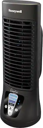 Front. Honeywell Home - QuietSet 13" Personal Fan - Black.
