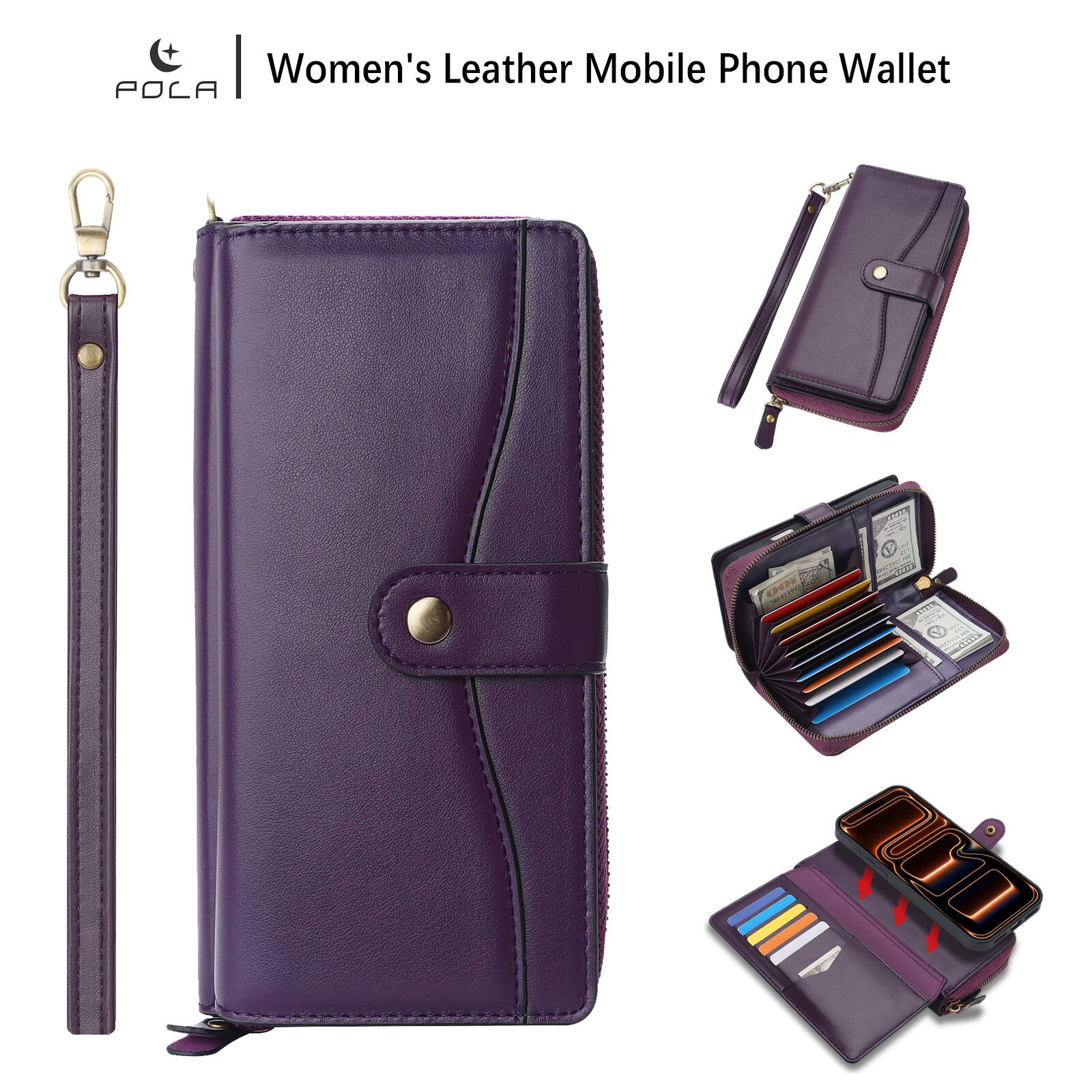 Women's Leather Mobile Phone Wallet  
POLA  
100g  
100  
V HOT PREVERY AREAM
