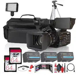 Sony - PXW-Z300 XDCAM Camcorder + 3 x BP-U35 Battery + 2 x 64GB Cards + Case + More