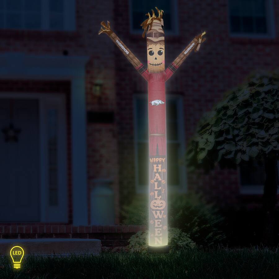 Halloween Razorbacks Sporticulture Arkansas Razorbacks Halloween Scarecrow Inflatable Crazy ...