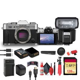Fujifilm - X-T30 III Mirrorless Camera (Silver) + EF-60 Shoe Mount Flash + More