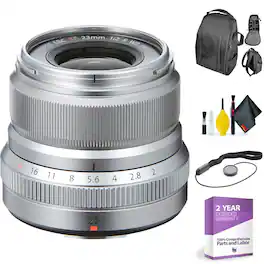 Fujifilm - XF 90mm f/2 R LM WR Lens + Deluxe Lens Cleaning Kit