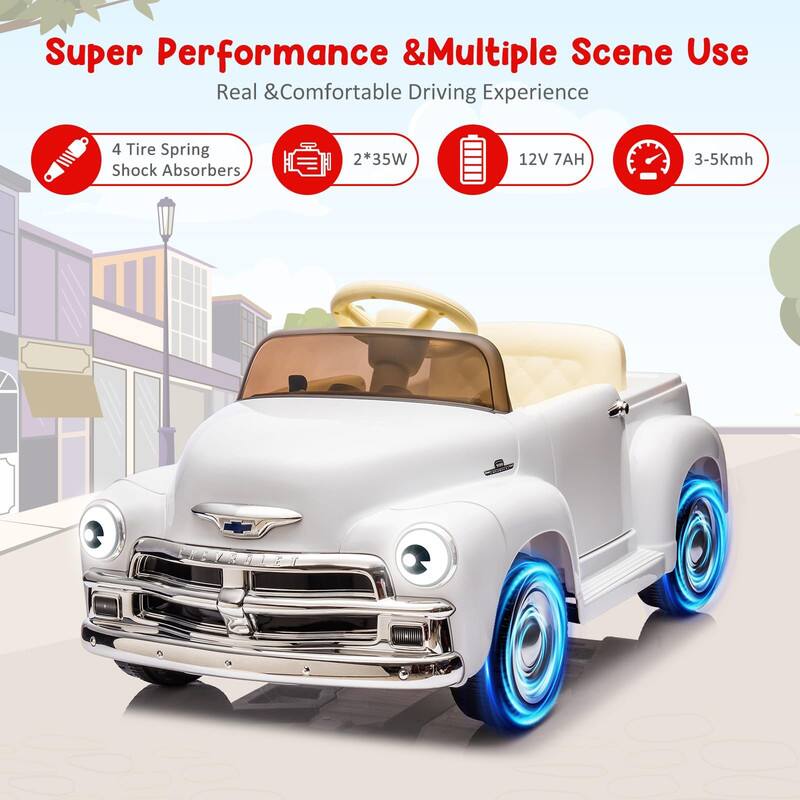 Super Performance & Multiple Scene Use  
Real & Comfortable Driving Experience  

- 4 Tire Spring Shock Absorbers  
- 2*35W  
- 12V 7AH  
- 3-5Kmh