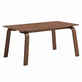 Manhattan Lane - Kinni Dining Table, Wood, Bent Legs, Rectangular 63 Inch - Walnut Brown