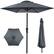 Front. Best Choice Products - Best Choice Products 10ft Outdoor Steel Market Patio Umbrella w/ Crank, Tilt Push Button, 6 Ribs - Slate - Slate.