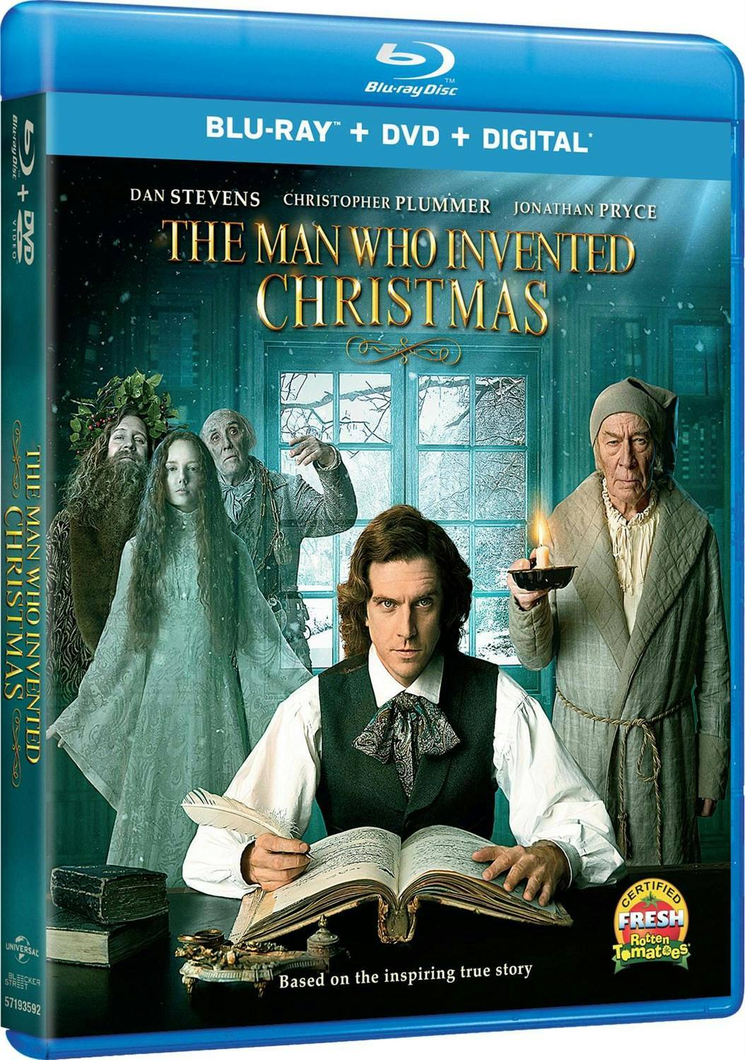 Angle. The Man Who Invented Christmas (DVD + Digital) [Blu-ray].