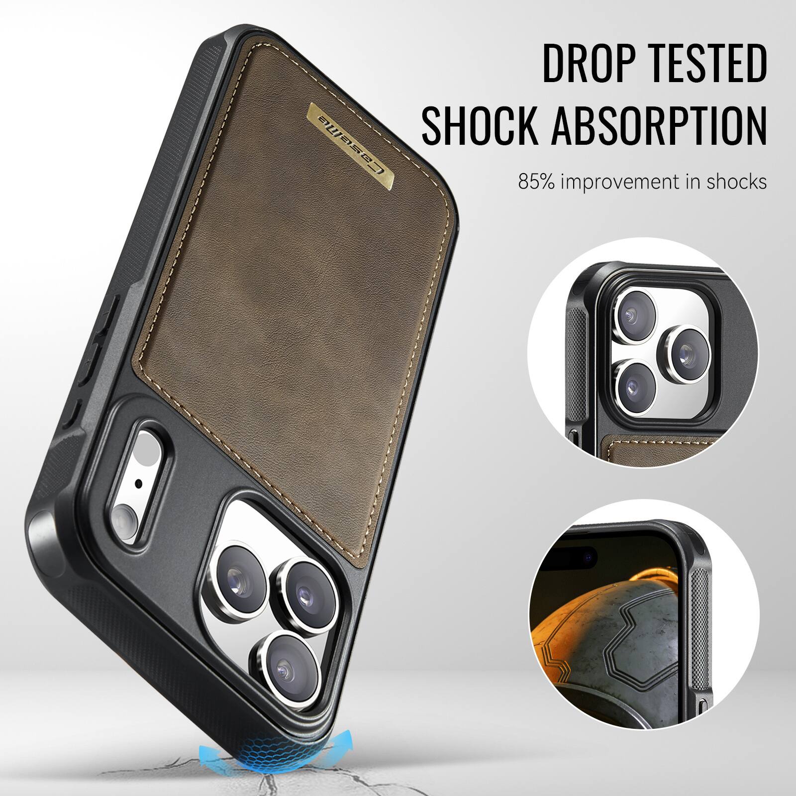 DROP TESTED  
SHOCK ABSORPTION  
85% improvement in shocks