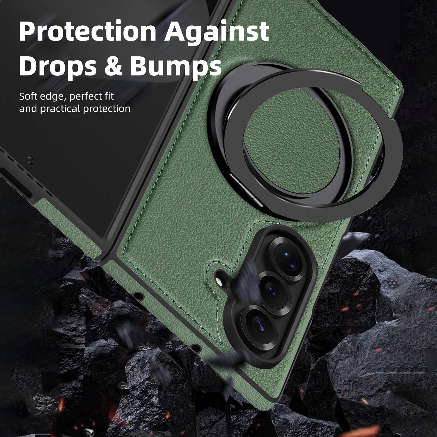 Protection Against Drops & Bumps  
Soft edge, perfect fit and practical protection