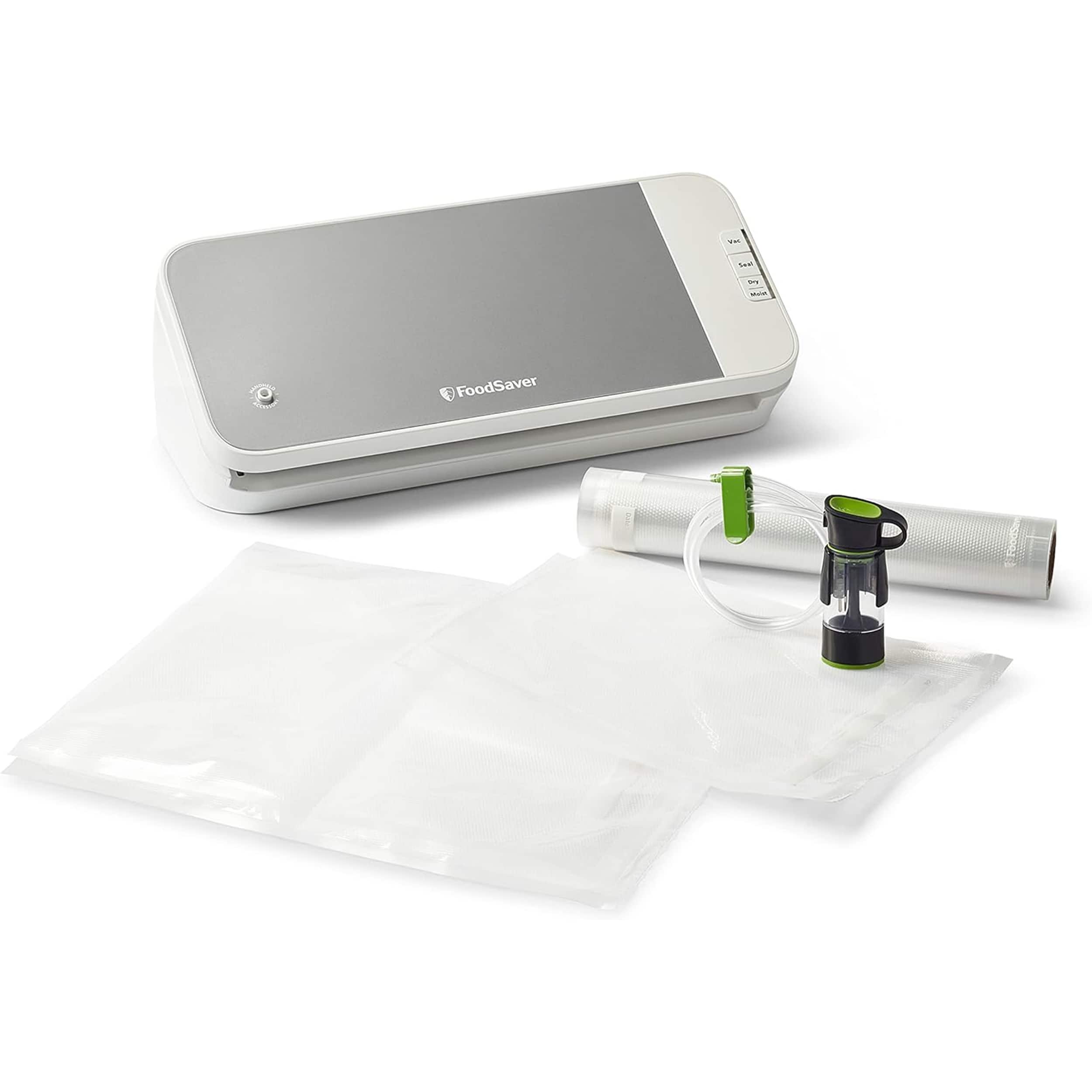 FoodSaver - Vacuum Sealing System, Food Vacuum Sealer/Silver - White