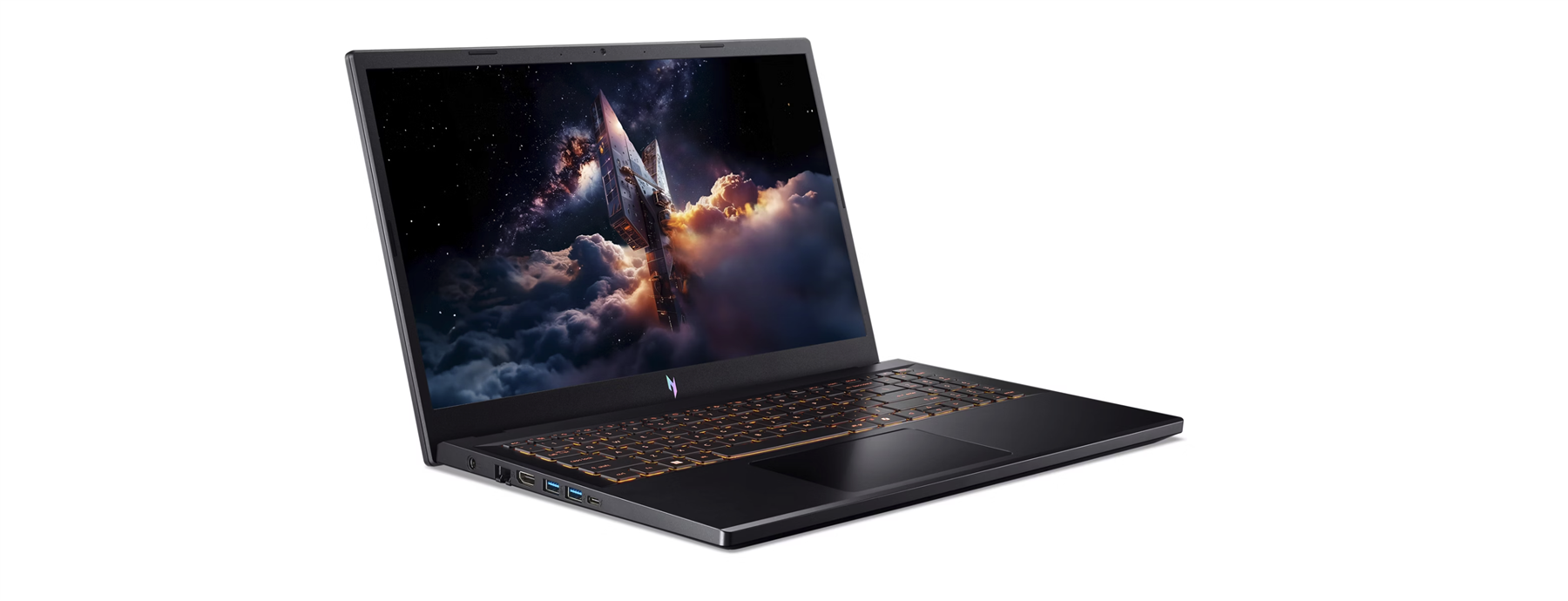 Angle. Acer - Nitro V 15 15.6" Core 5 210H 16GB 512GB SSD RTX 4050 Windows 11 Home - Black.