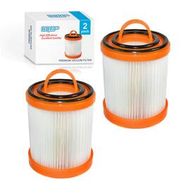 HQRP - 2-Pack Dust Cup Filters for Eureka 5700-5800 Litespeed Whirlwind Vacuums, Replaces DCF3 62136A, Washable