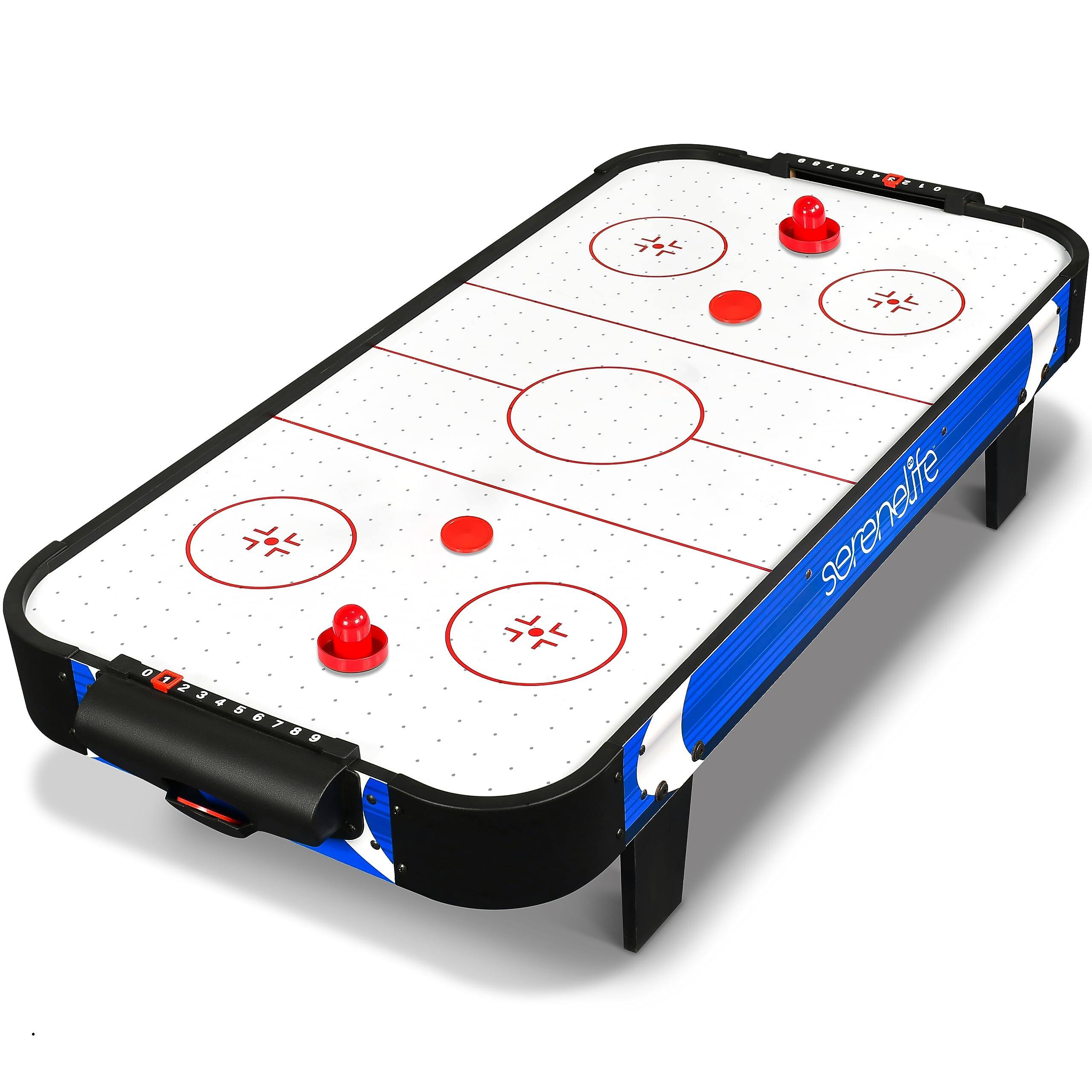 "SereneLife - 40"" Air Hockey Table – Compact with Pucks & Pushers, Perfect for Game Rooms & Bars (Blue/Black)" price history on PriceWatchPro