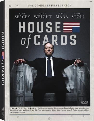 Front. House of Cards: The Complete First Season   - DVD.