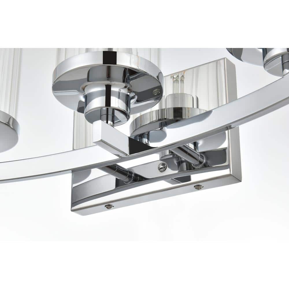 Living District - Saanvi 3 light Bath Sconce - Chrome And Clear price history on PriceWatchPro