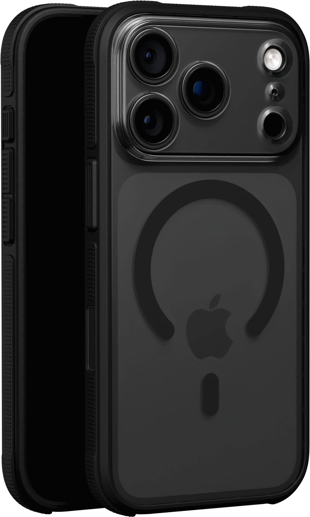 Angle. dbrand - Ghost Case with MagSafe for Apple iPhone 18 Pro Max / iPhone 17 Pro Max - Black.