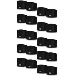 Acoustic Audio by Goldwood - AA321B Mountable Indoor Speakers Bookshelf 10 Pair Pack AA321B-10Pr - Black